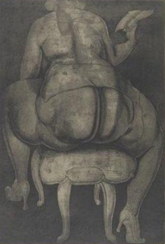 Ernst Fuchs. Love letter 1968