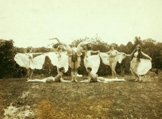 Ted Shawn and Denishawn Dancers at Mariarden. Via NYPL