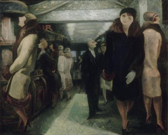 Yves Alix. Le rayon des bas de soie 1928