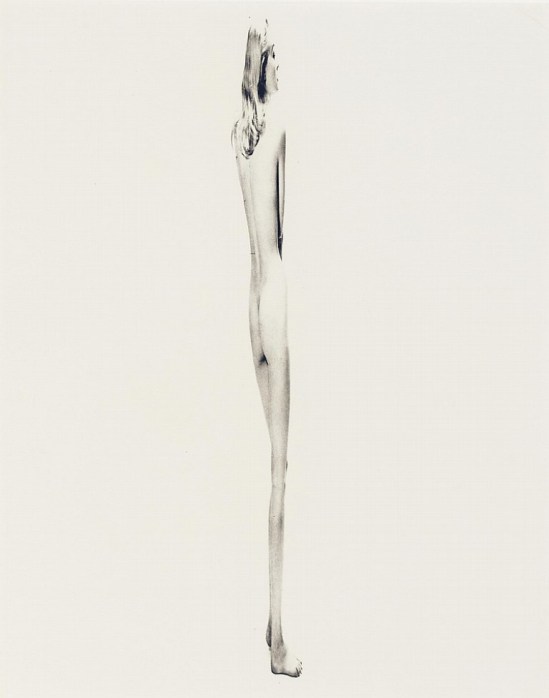 Erwin Blumenfeld. Hommage à Giacometti 1955  Via invaluable