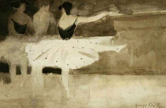 George Bottini. Danseuses à la barre vers 1897