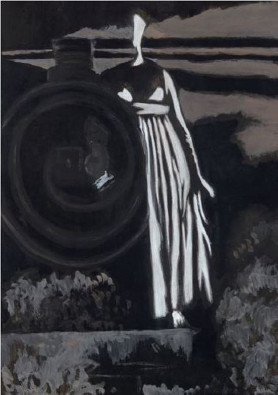 Léon Spilliaert. Aurore, femme et locomotive 1925