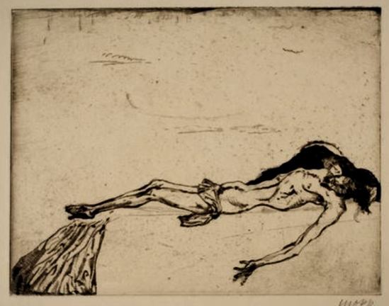 Max Oppenheimer. Pieta 1911. Etching