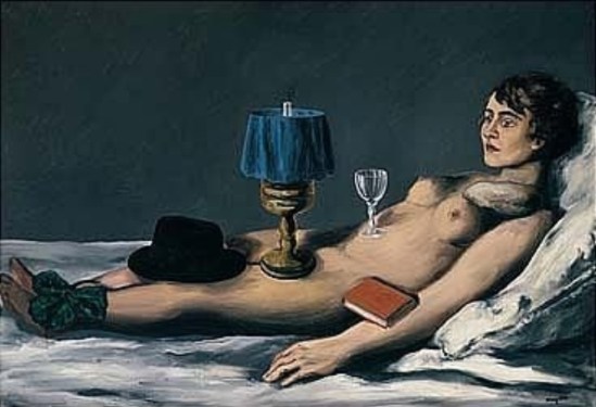 René Magritte. Le nu couché 1928