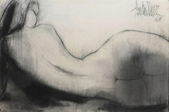 Anto Diez. Liggend naakt 1967