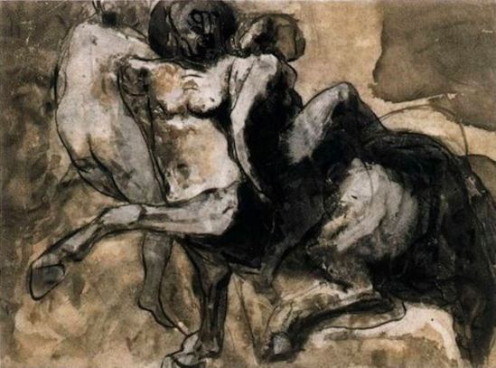 Auguste Rodin. Inspiré de l'enfer de Dante vers 1897