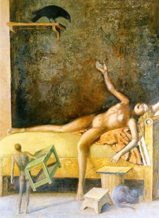 Balthus. Composition avec un corbeau 1985
