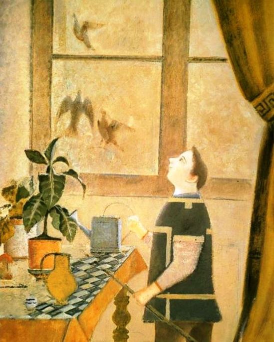 Balthus. The child with pigeons 1959