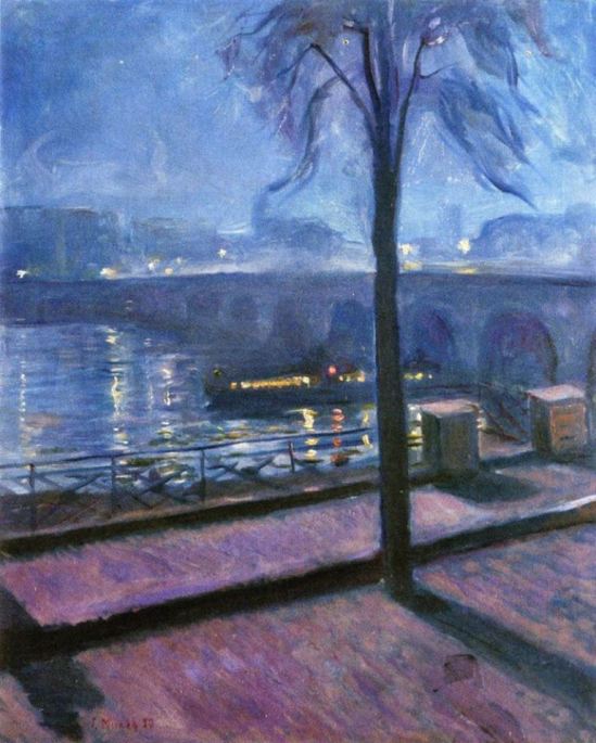 Edvard Munch. Night in Saint-Cloud 1890