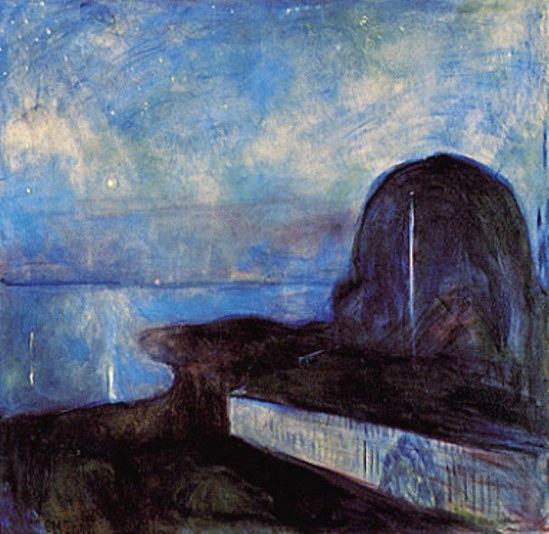 Edvard Munch.  Starry night 1893