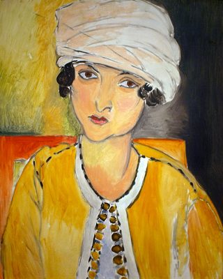 Henri Matisse. Laurette au turban blanc et veste jaune