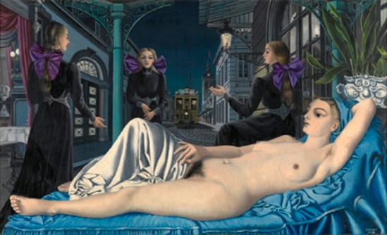 Paul delvaux. La voie publique 1928