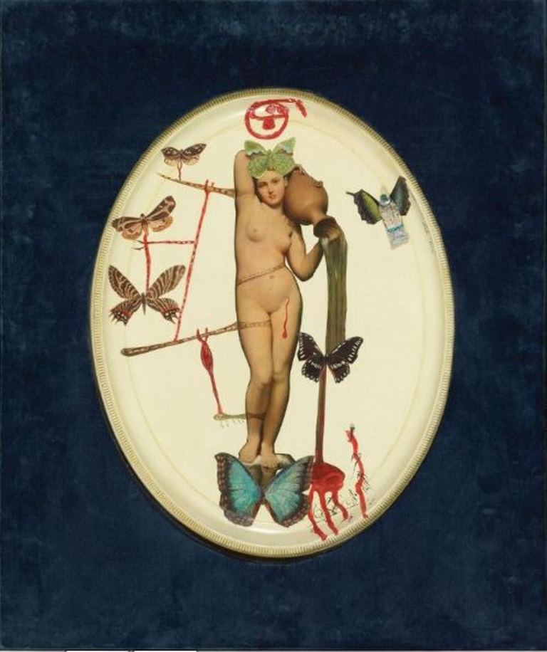 Salvador Dali. La Vénus aux béquilles 1964. Collage Via drouot