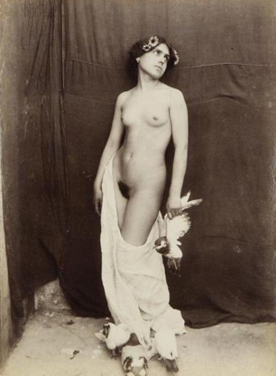 Vincenzo Galdi. Nu féminin aux oiseaux 1900 Via ader.fr