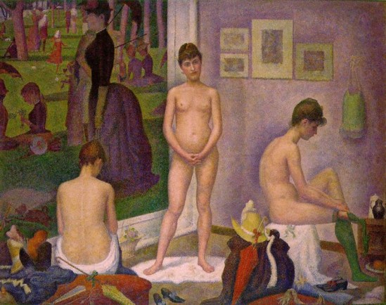 Georges Seurat. Les poseuses 1887-1888