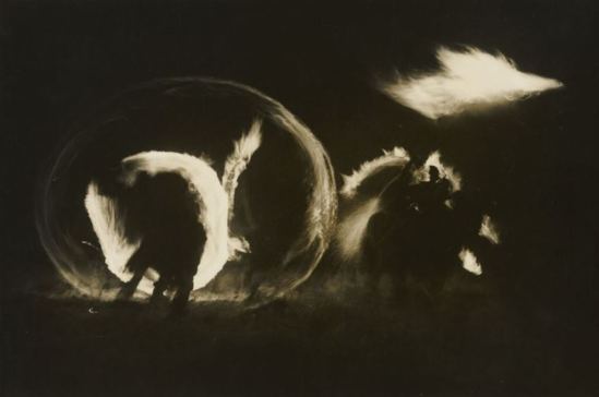 Hiroshi Hamaya. Fire festival, new year's ritual 1940-1946 Via npr