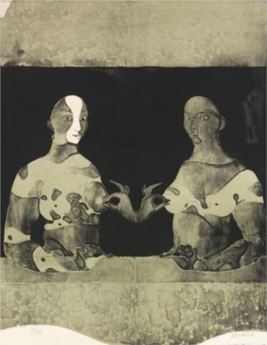 Paul Wunderlich. Bosomfriends 1965