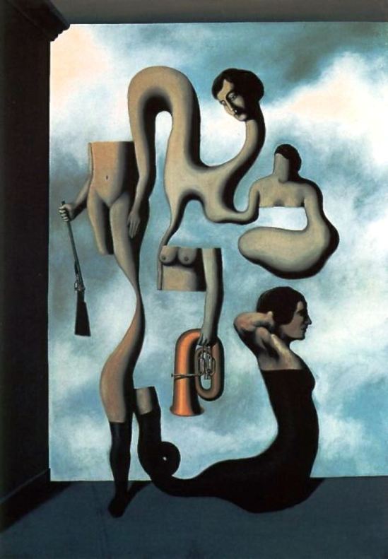René Magritte. The acrobat's ideas 1928