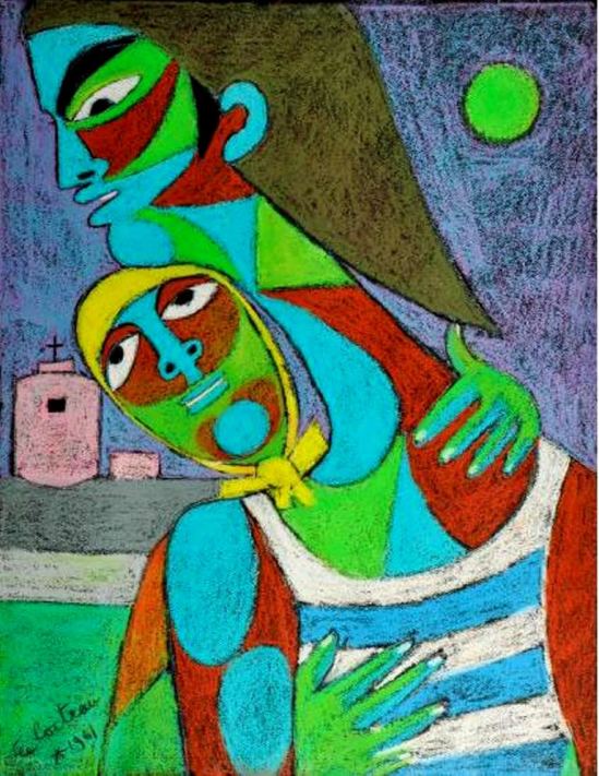 Jean Cocteau. Innamorati, les adieux du pêcheur et de la jeune fille. Via muséecocteau