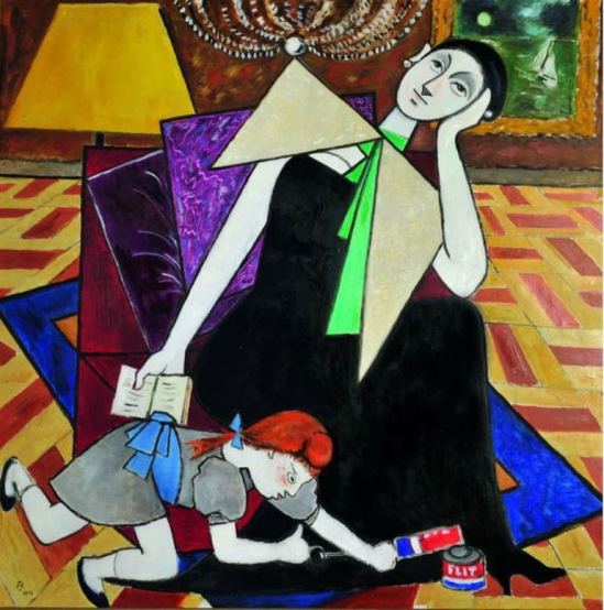 Jean Cocteau. Madame Favini 1953 ®adagp Paris. Via muséecocteau