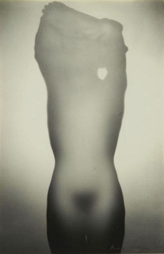 Max Dupain. Nude Silhouette through frosted glass 1937. Via mutualart