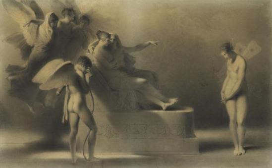 Alexandre-Evariste Fragonard. Psyché reconnaissant ses fautes devant Vénus