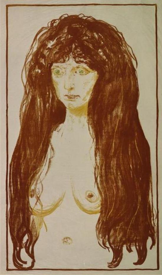 Edvard Munch. Le péché (Nu aux cheveux roux et yeux verts)