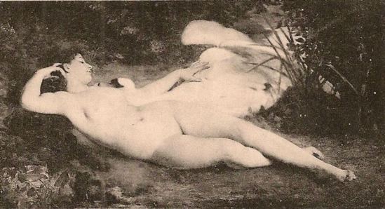 G. Michelez. Louis.Courtat. Léda. Salon de, Paris 1875. Via ebay