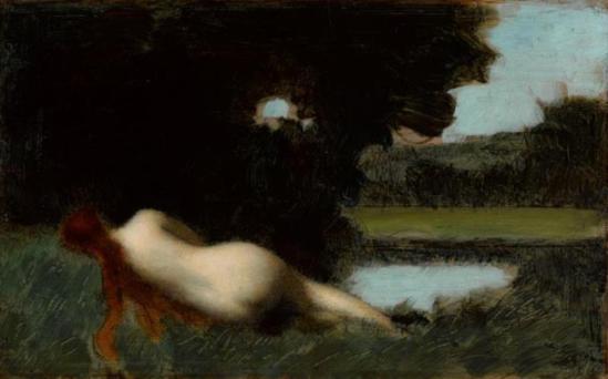 Jean-Jacques Henner. Rêve ou la nymphe endormie vers 1896-1900