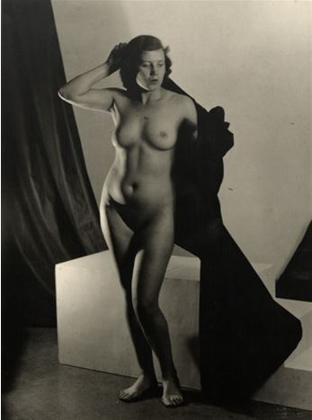 Josef Vetrovsky. Female nude standing 1928. Via artnet