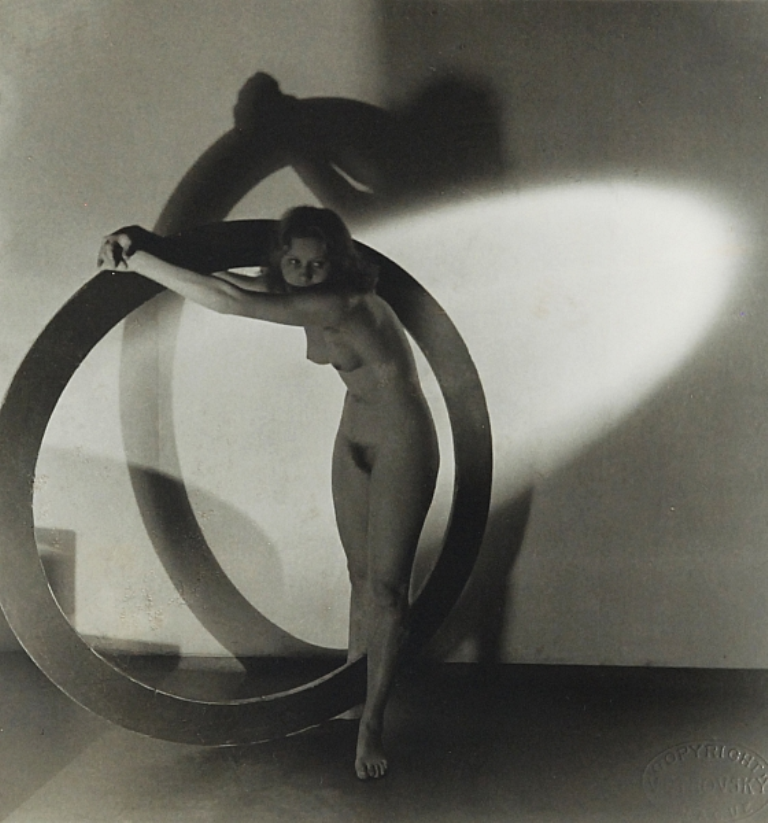 Josef Vetrovsky. Girl with hoop. Via vltavinauction