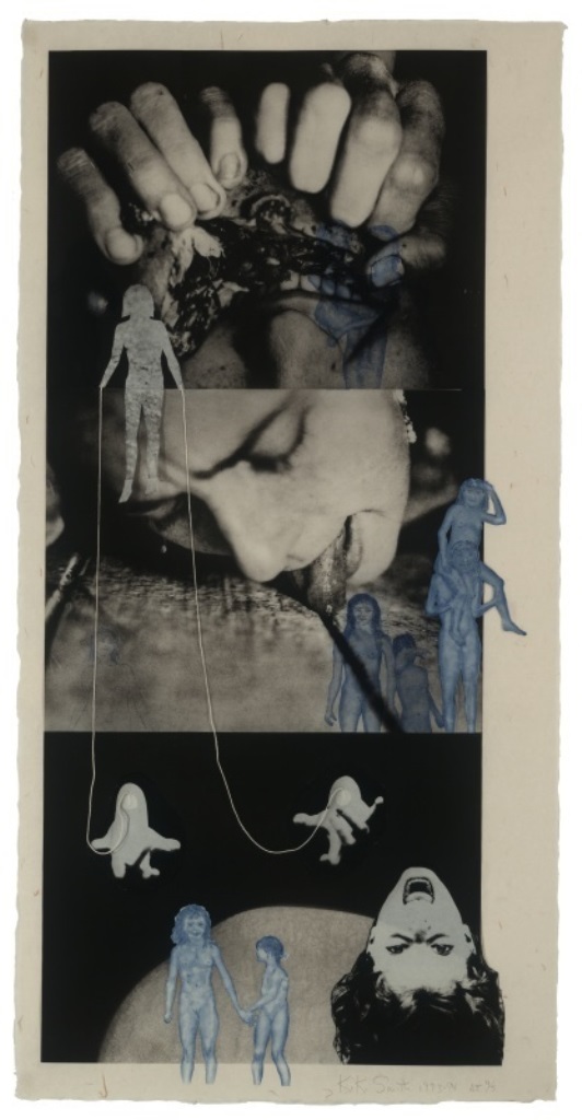 Kiki Smith. Puppet, 1993–1994. Photogravure with etching, aquatint, and additions of collage and string. Via moma
