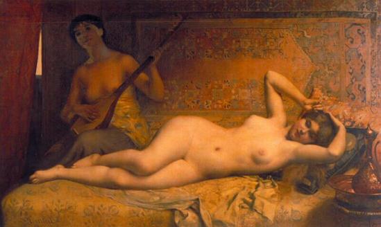 Louis Courtat. Odalisque vers 1840