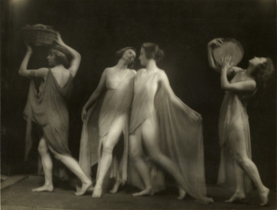 Marion Morgan Dancers 1919. Arnold Genthe Collection. Via nyhistory.org