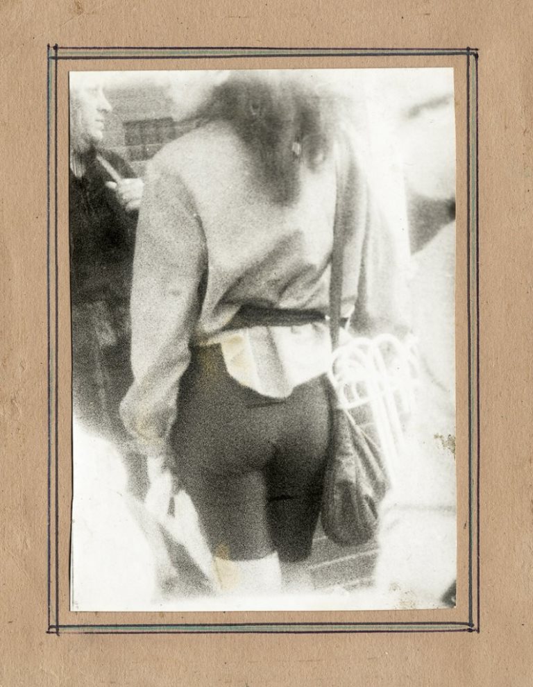 Miroslav Tichy. Woman pedestrian from behind. 1980s. Via liveauctioneers
