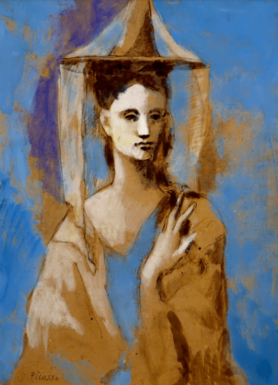 Pablo Picasso. Mallorquine étude pour Les Bateleurs 1905.jpg