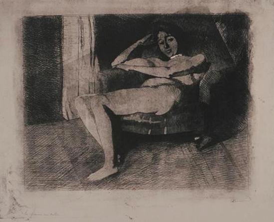 Paul Albert Besnard (1849-1934). Féerie intime, la femme au collier