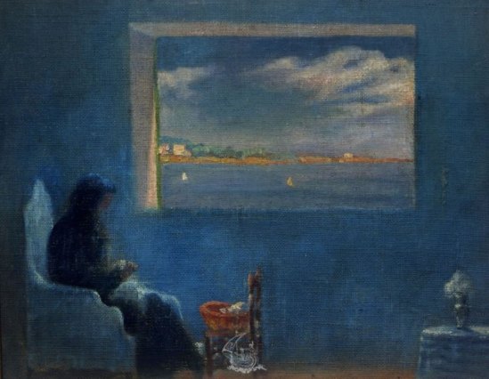 Salvador Dali. Portrait de la grand-mère cousant 1920