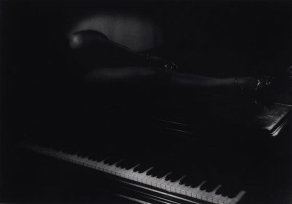 Théodore Zichy Legs on piano 1948. Via ndmagazine