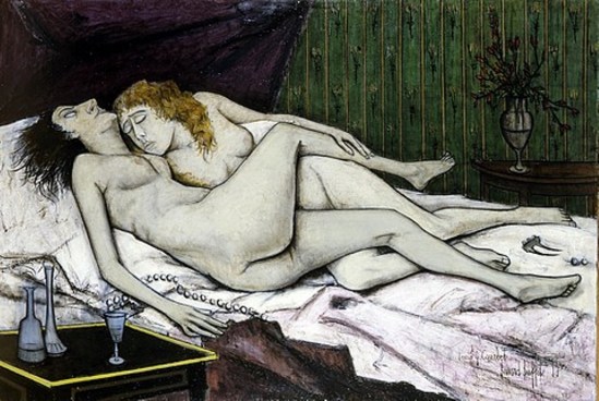 Bernard Buffet. Le sommeil d'après Courbet  1955 © ADAGP