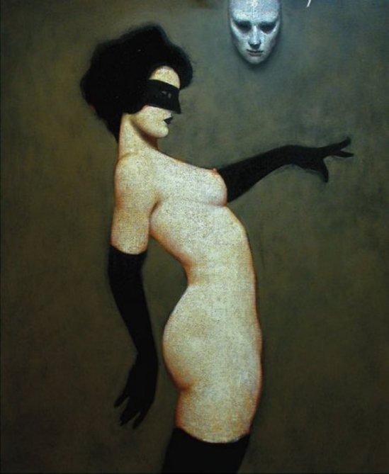 ®Ray Donley. Figure with mask