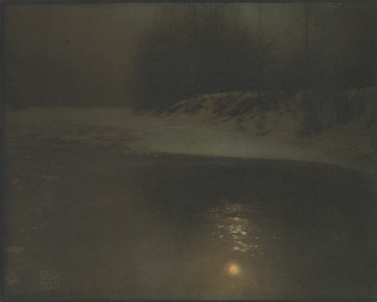 Edward Steichen.  Moonlight, winter 1902. Via metmuseum