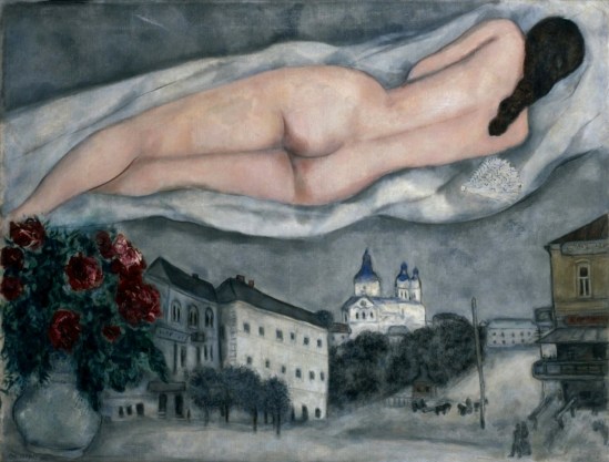 Marc Chagall. Le nu au-dessus de Vitebsk 1933