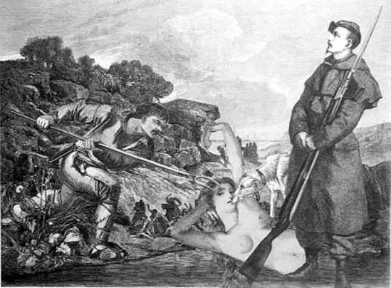 Marcel G. Lefrancq. Attila faisant massacrer ses prisonniers 1973. Via lefrancq.be