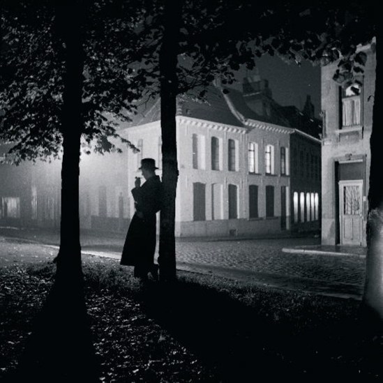 Marcel G. Lefrancq. Mons Park at Night 1938. Via theredlist