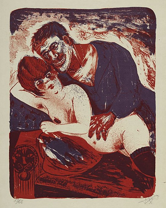 Otto Dix. Sailor and girl 1923