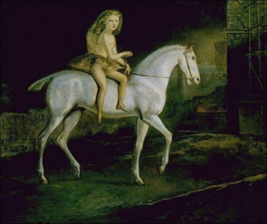 Balthus. Ecuyère sur un cheval blanc