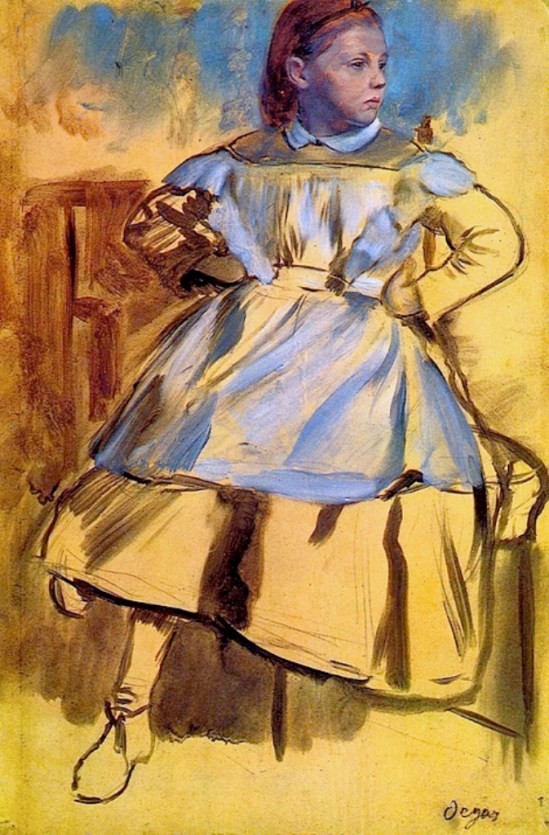 Edgar Degas. Portrai of Giulia Bellelli 1859-1860