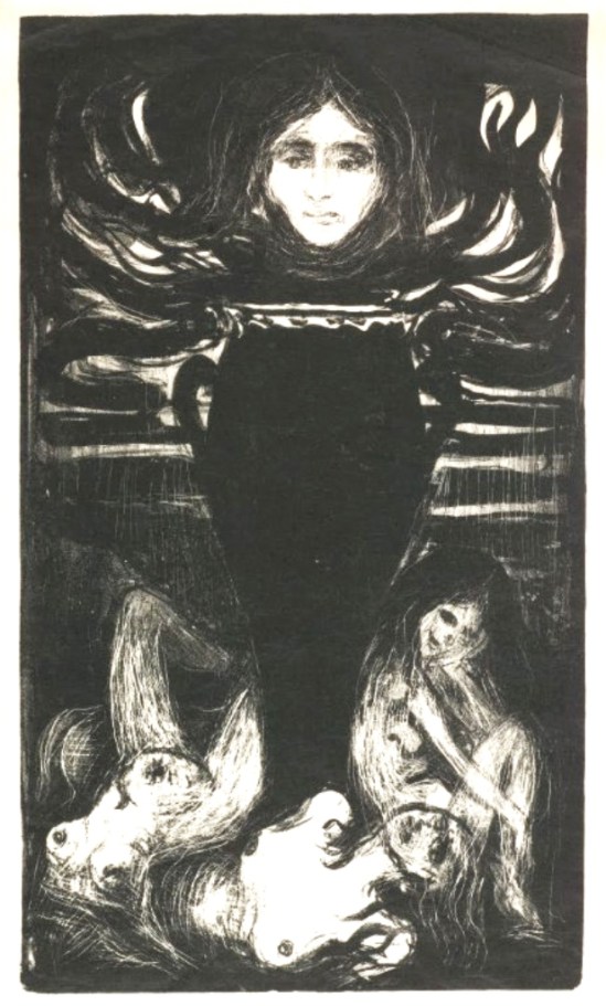 Edvard Munch. The urn 1896