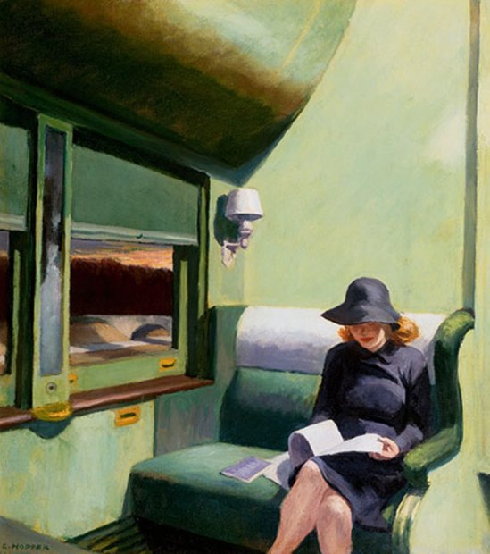 Edward Hopper. Compartiment C, voiture 293 (1938)